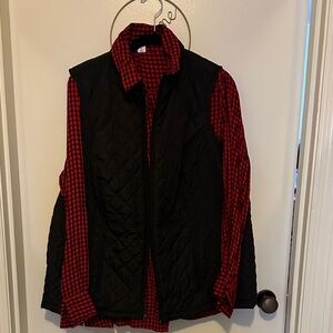 Old Navy Red and Black Checkered Shirt